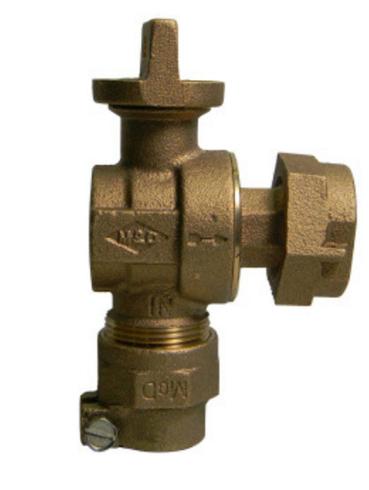 A.Y. McDonald CTS Compression x Meter Angle Ball Valve 