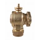 1-1/2 in. CTS x Meter Flanged Brass Angle Ball Valve