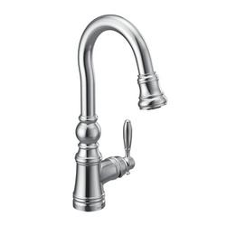 Single Handle Pull Down Bar Faucet in Chrome