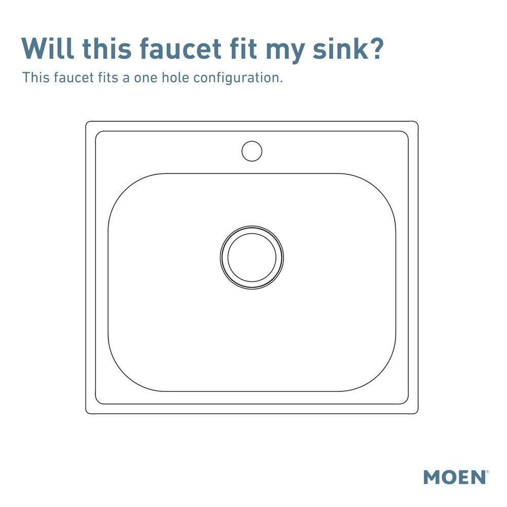 Moen Spot Resist Stainless Single Handle Pull Down Kitchen Faucet 