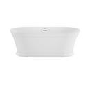 JACUZZI® White 67 x 31-1/2 in. Freestanding Bathtub with Center Drain 