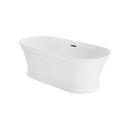 JACUZZI&reg; White/Chrome 67 x 31-1/2 in. Freestanding Bathtub with Center Drain 