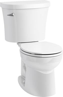 1.28 gpf Round Two Piece Toilet in White