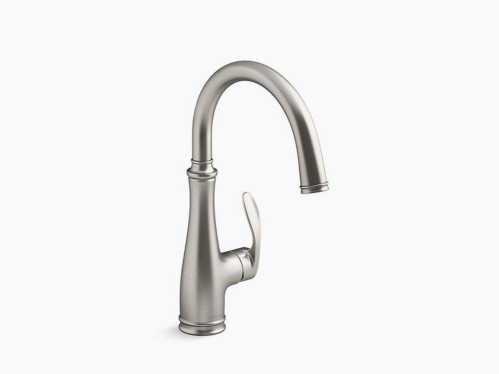 KOHLER Vibrant&reg; Stainless Single Handle Lever Bar Faucet 
