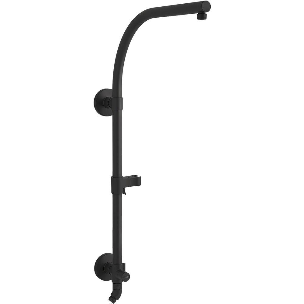 KOHLER Matte Black 27-1/2 in. Shower Rail 