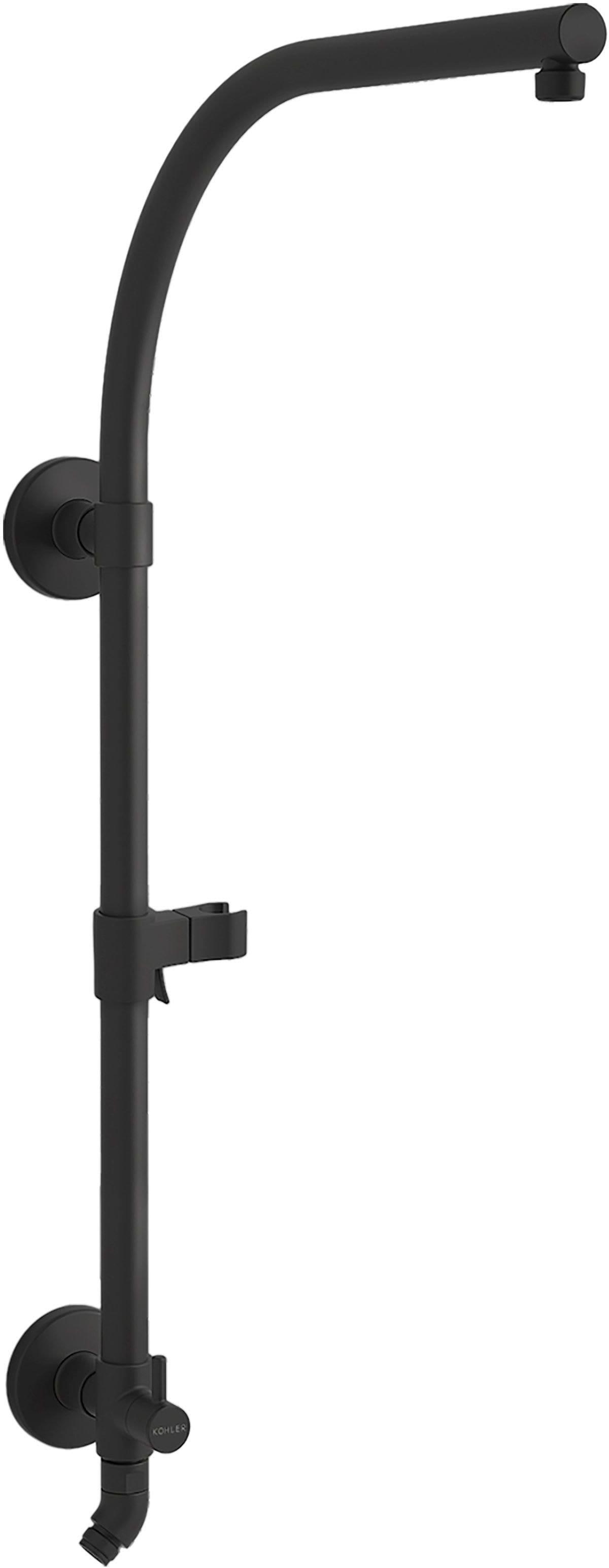 KOHLER Matte Black 27-1/2 in. Shower Rail 