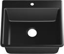 KOHLER Matte Black 25 x 22 in. 1 Hole Composite Single Bowl Dual Mount Kitchen Sink 
