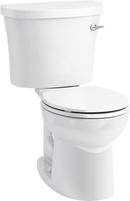 1.28 gpf Round Two Piece Toilet with Right-Hand Trip Lever and Tank Cover Locks