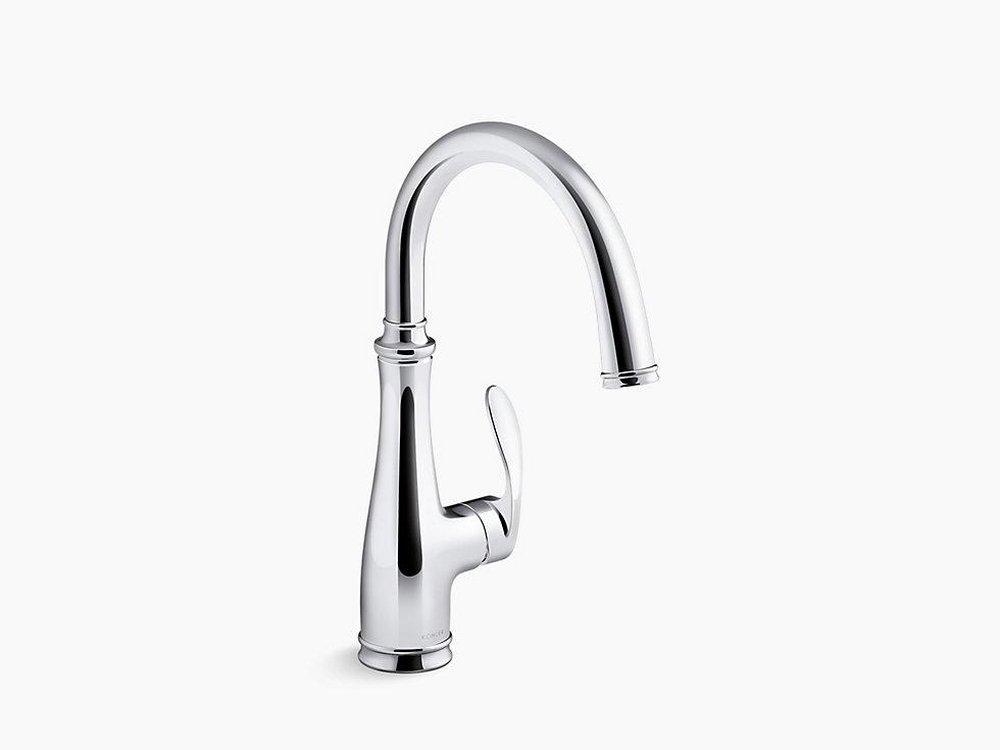 KOHLER Polished Chrome Single Handle Lever Bar Faucet 
