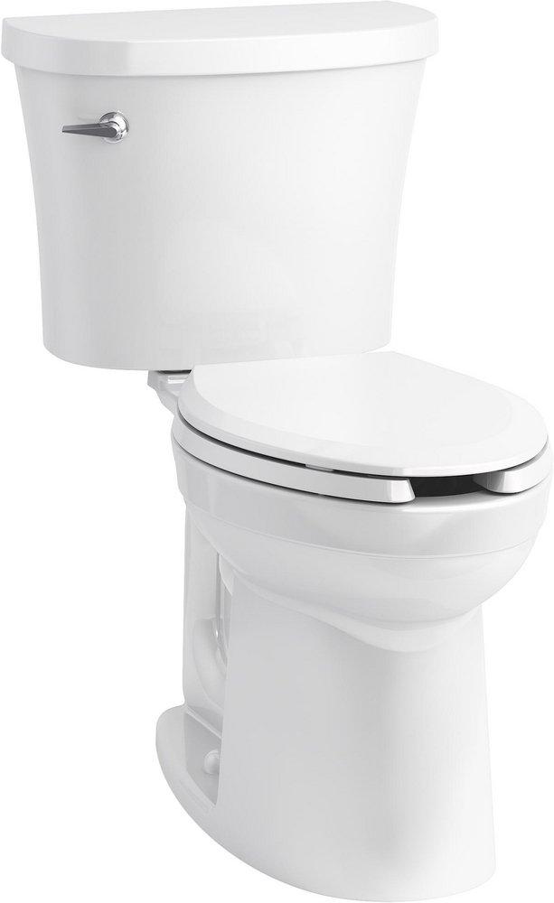 Kingston&reg; 1.28 gpf Two Piece Elongated Chair Height Toilet with Left Hand Lever 