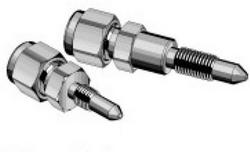 1/4 in. Tube OD x 5/16 in.-24 Straight Thread 316 Stainless Steel Calibration Fitting Double Ferrule