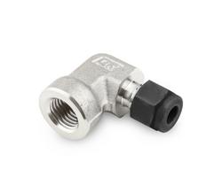 1/2 in. Tube OD x 1/2 in. FPT 316 Stainless Steel Female 90 Elbow Single Ferrule