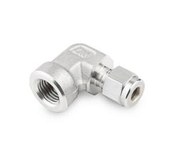 1/4 in. Tube OD x 1/2 in. FPT 316 Stainless Steel Female 90 Elbow Double Ferrule