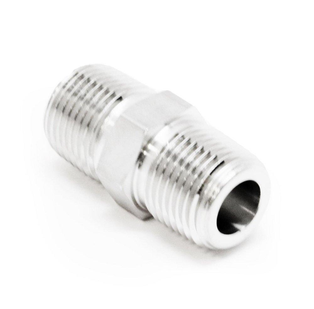 DK-LOK&reg; 58-23/25mm MNPT 5300# Global 316 and 316L Stainless Steel Hex Nipple 