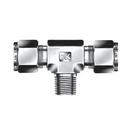 1/2 in. Tube OD x 1/2 in. MPT 316 Stainless Steel Male Branch Tee Double Ferrule 