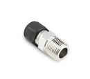 3/8 x 1/2 x 1-13/16 in. OD Tube x MNPT Reducing 316 Stainless Steel Single Ferrule Connector