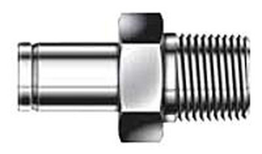 1/2 in. Tube Stub x 3/8 in. MPT 316 Stainless Steel Male Adapter Double Ferrule 