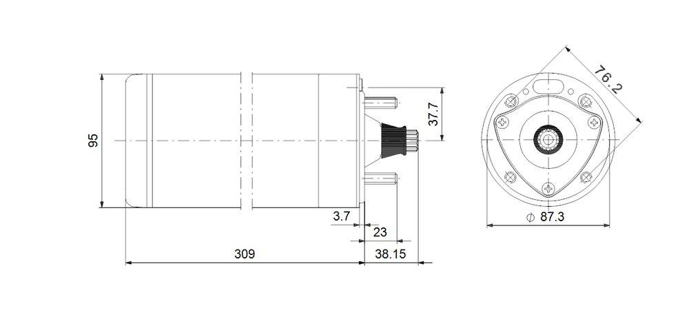 Grundfos 230V Single Phase Stainless Steel Submersible Pump Motor 