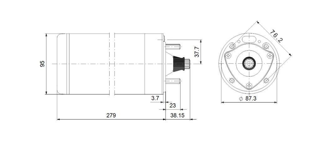Grundfos 460V Three Phase Submersible Pump Motor 