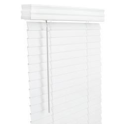 40 x 60 in. Faux Wood Cordless Blind in Off White