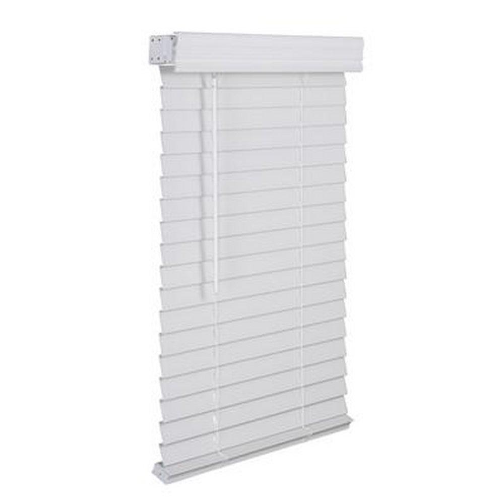 Lotus & Windoware, Inc. 25-1/2X72 FAUX WOOD CRDL BLIND WHIT 