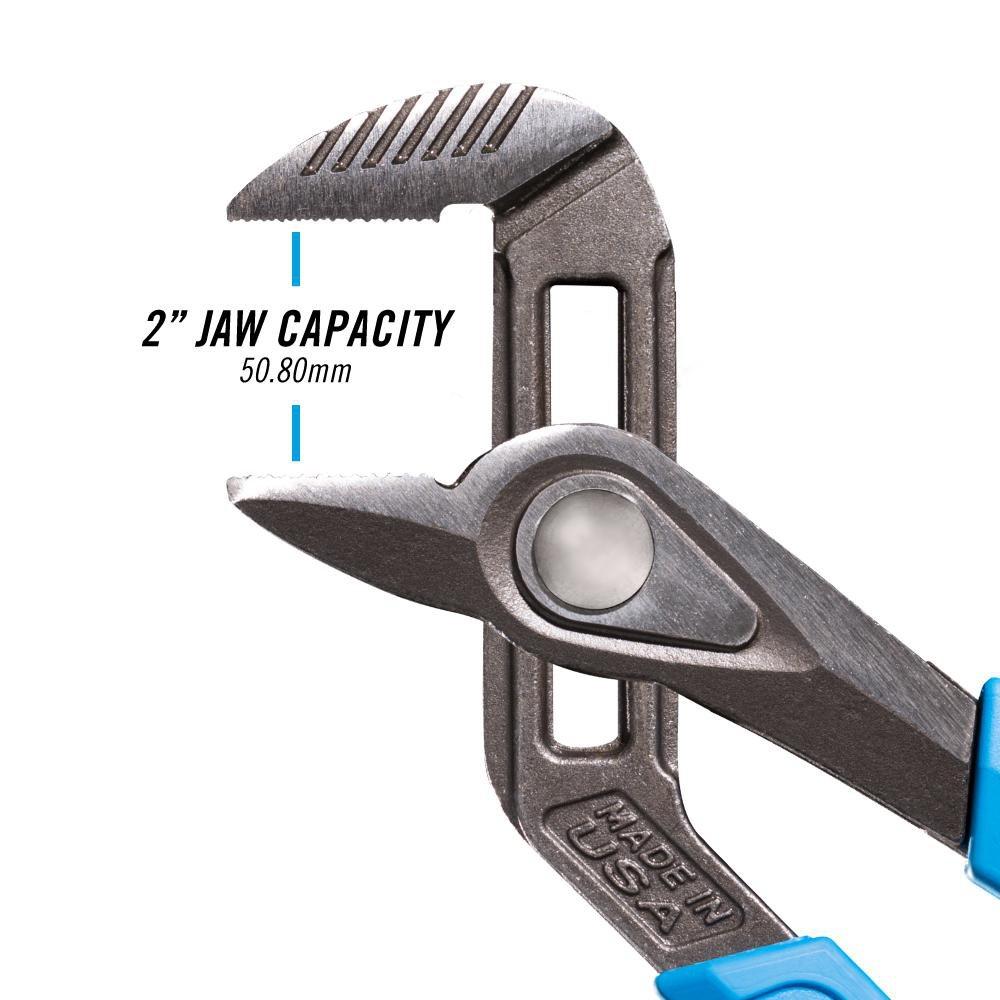 CHANNELLOCK&reg; Polished 2 in. Straight Jaw Tongue and Groove Plier 