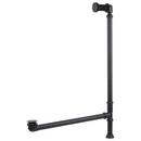 Pop-Up Tub Drain with Swivel Head and Standard Overflow in Black
