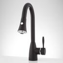 Pull Down Single Handle Kitchen Faucet in Black