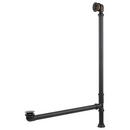 Pop-Up Tub Drain with Swivel Head and Daisy Wheel Overflow in Black