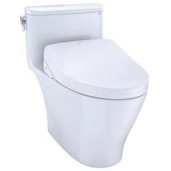 1.28 gpf Elongated One Piece Toilet in Cotton - Less Seat