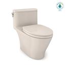 TOTO Sedona Beige 1.28 gpf Elongated One Piece Toilet with Left-Hand Trip Lever 