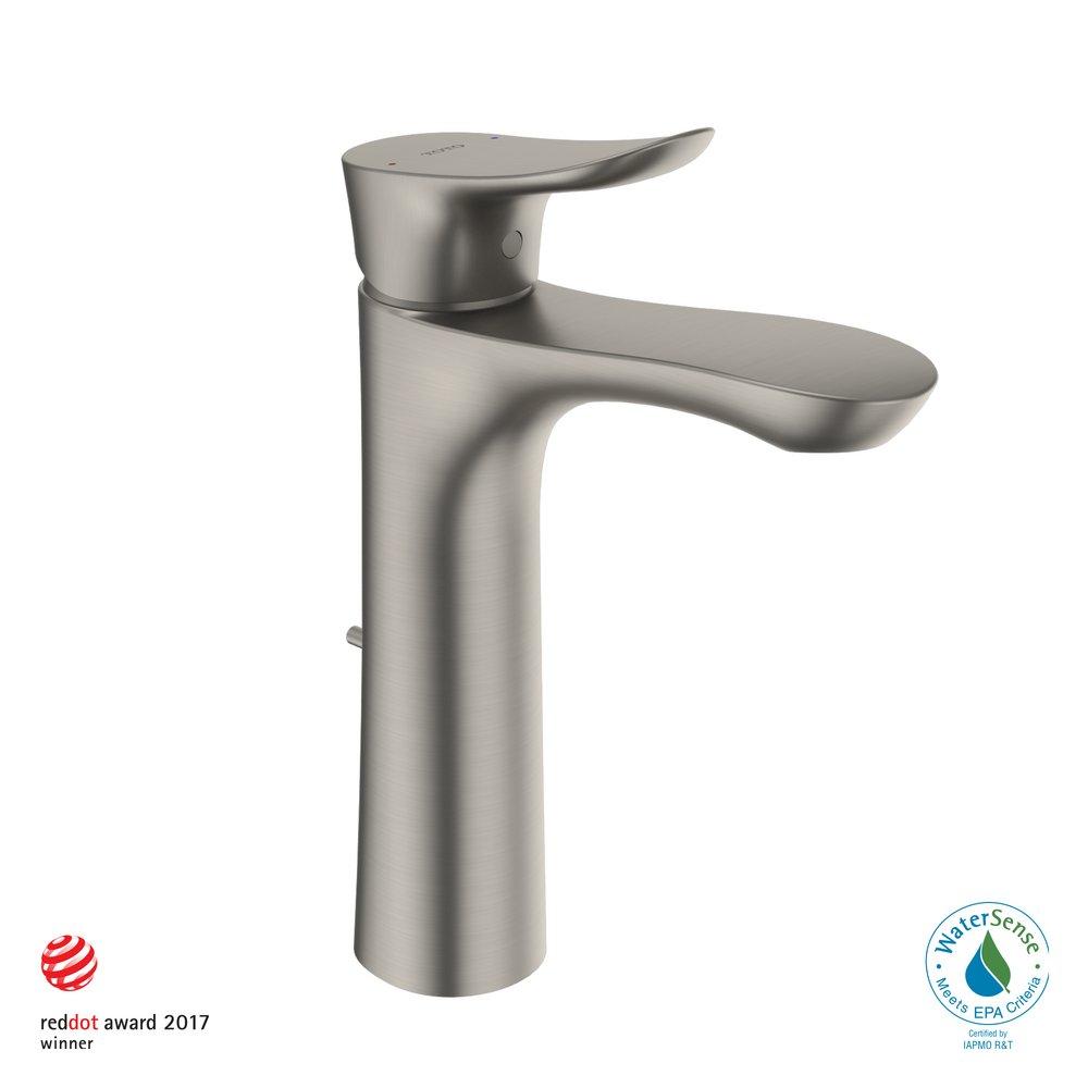 FAUCET,SINGLE LAV,GO(L) 1.2GPM BRUSHED NICKEL 
