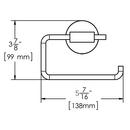 Speakman Matte Black Wall Toilet Tissue Holder 