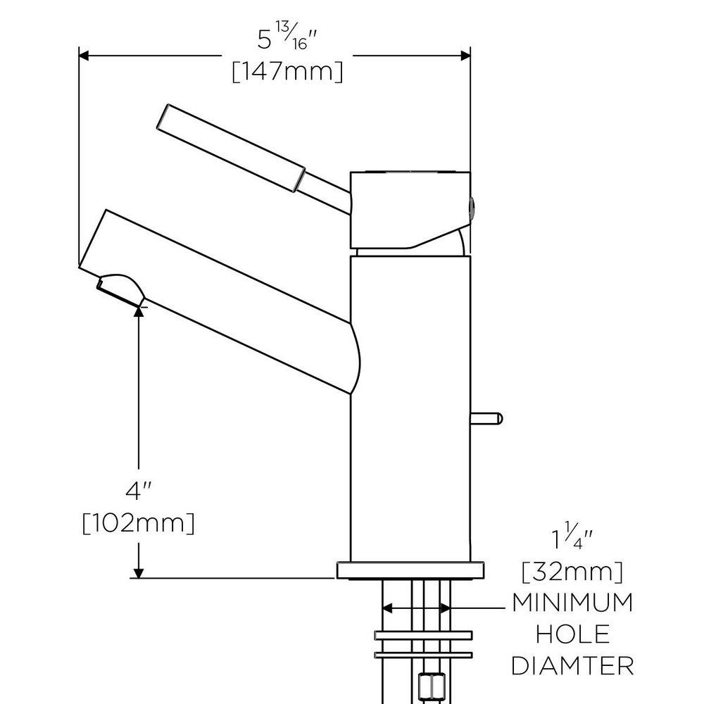 Speakman Matte Black Single Handle Bathroom Sink Faucet Lever Handle 