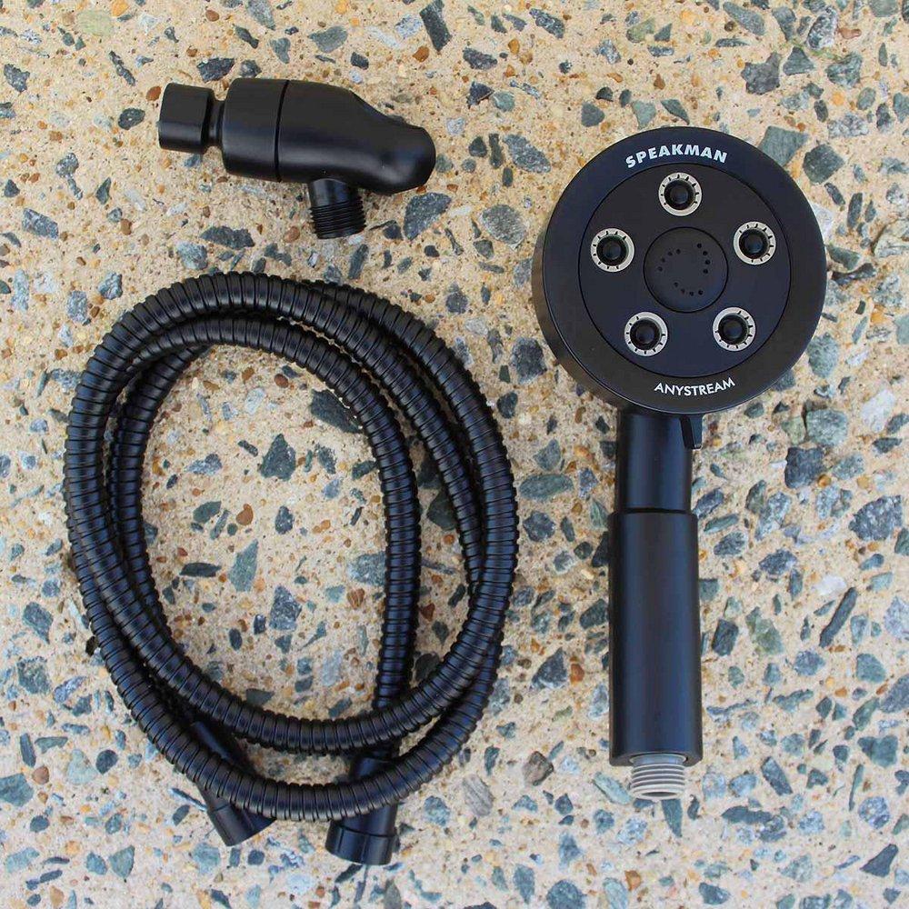 Speakman Matte Black Single Function Hand Shower 