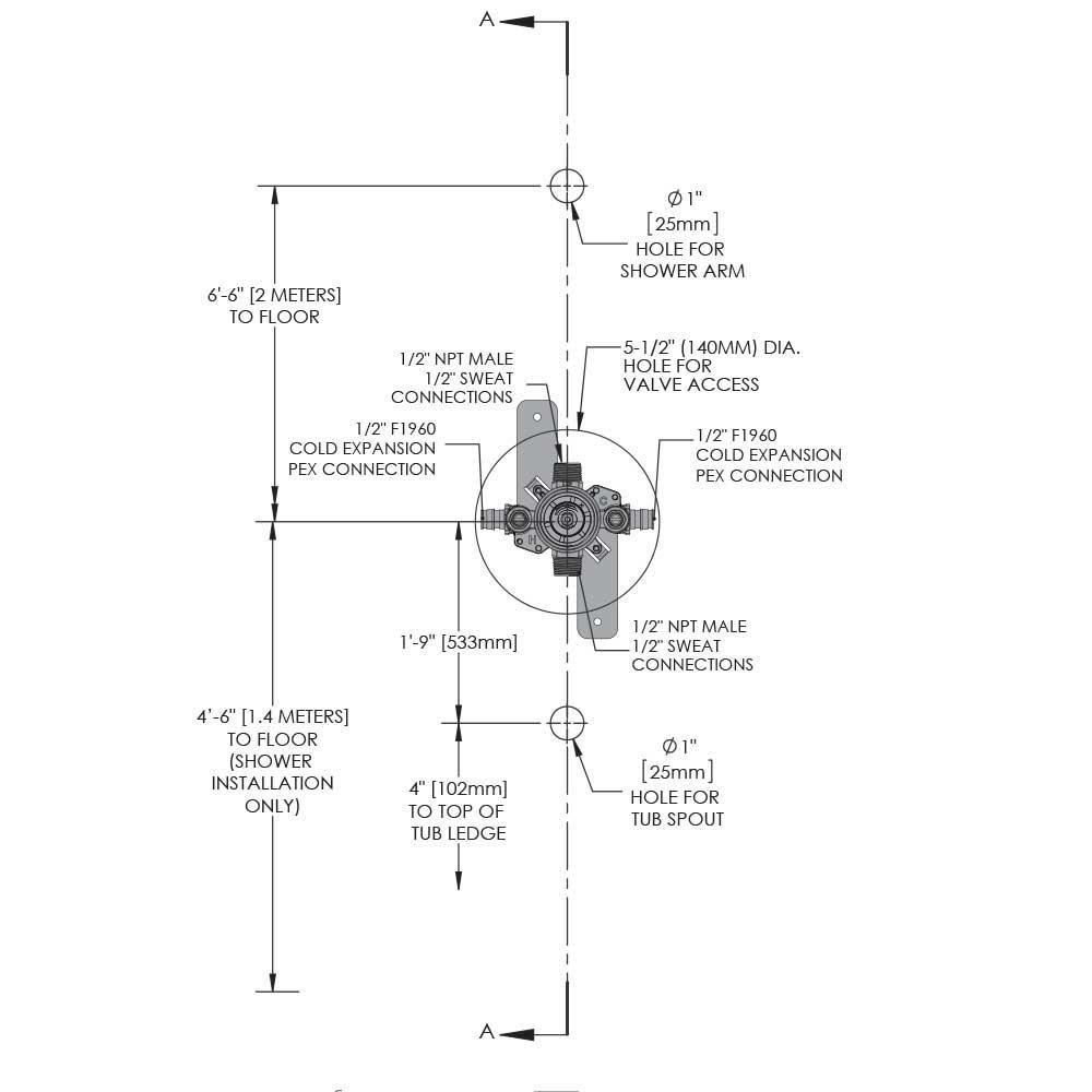Speakman Rough Brass Valve 