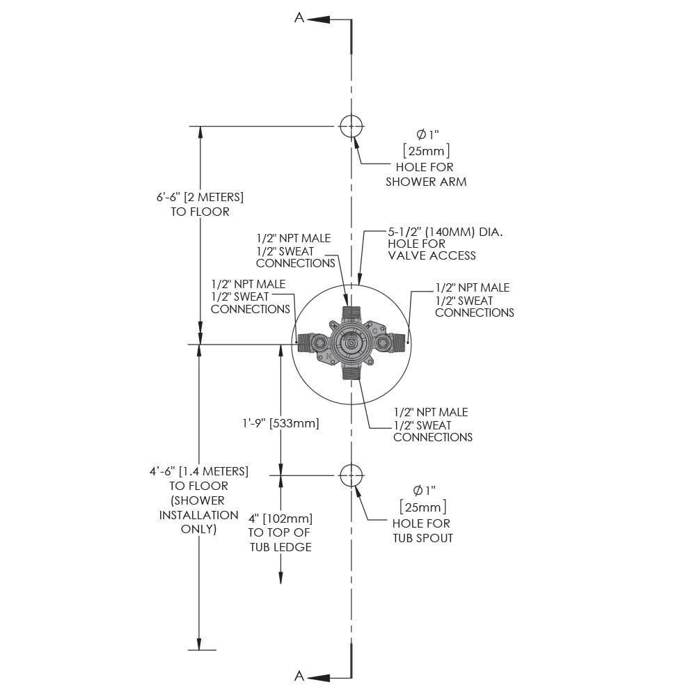Speakman MNPT and Sweat Pressure Balancing Valve 
