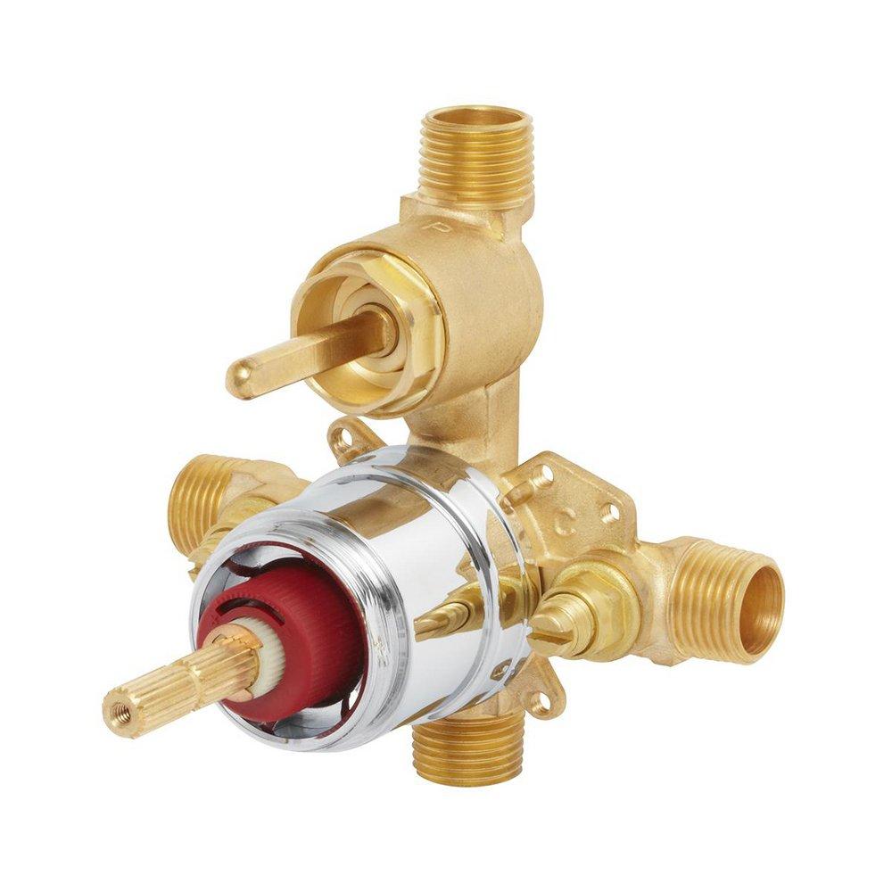 Speakman Rough Brass 1/2 in. MNPT and Sweat Pressure Balancing Valve 