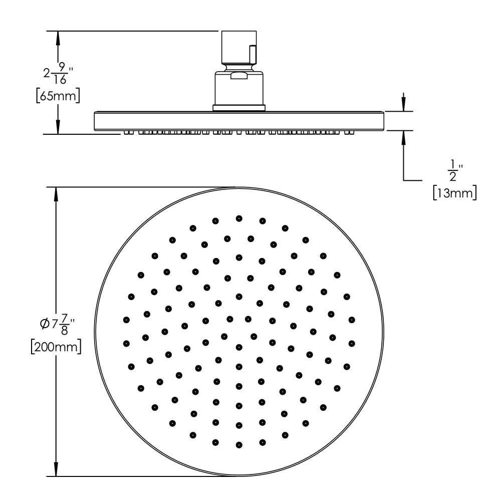 Speakman Polished Chrome Single-function Showerhead 