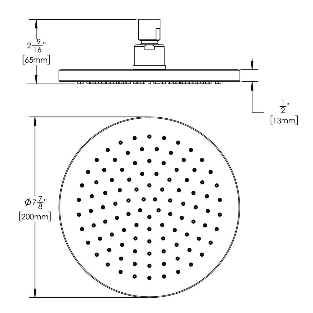 Speakman Polished Chrome Single-function Showerhead 
