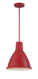 Signature Hardware Gloss Red 60W 1-Light Medium E-26 Pendant 