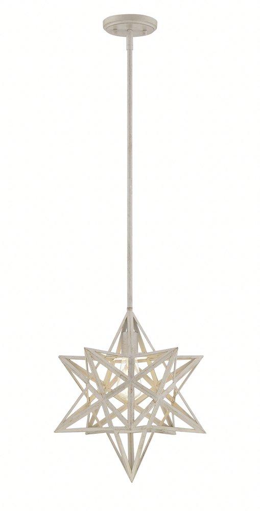 Signature Hardware Antique Cream 60W 1-Light Medium E-26 Pendant 