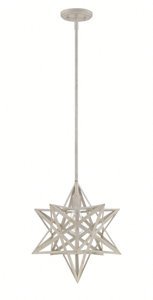 Signature Hardware Antique Cream 60W 1-Light Medium E-26 Pendant 