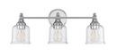 Signature Hardware Polished Chrome 60W 3-Light Medium E-26 Bath Light 