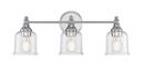 Signature Hardware Polished Chrome 60W 3-Light Medium E-26 Bath Light 