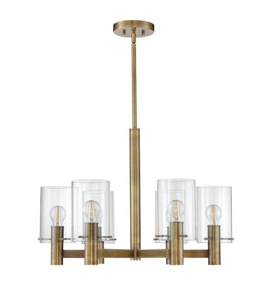 Signature Hardware Aged Dark Bronze 60W 6-Light Medium E-26 Pendant 