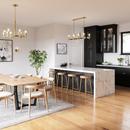 Signature Hardware Aged Dark Bronze 60W 6-Light Medium E-26 Pendant 