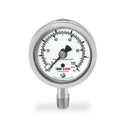 2-1/2" Dial Lower Mount Dry Pressure Gauge 0-100 psi with 1/4" NPT