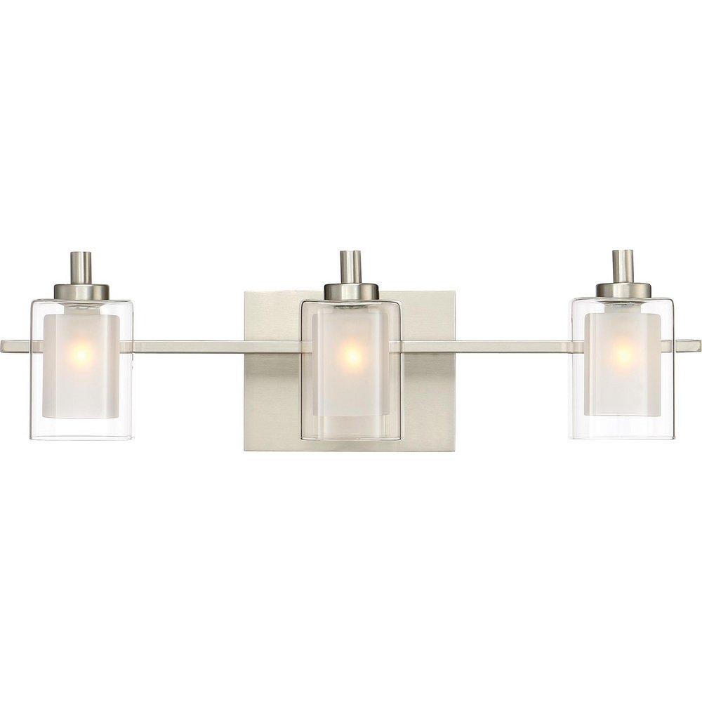 Quoizel Brushed Nickel 4.5W 3-Light LED Vanity Fixture 