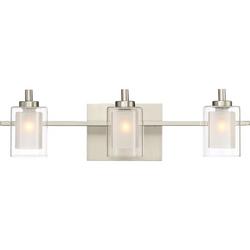4.5W 3-Light LED Vanity Fixture in Brushed Nickel